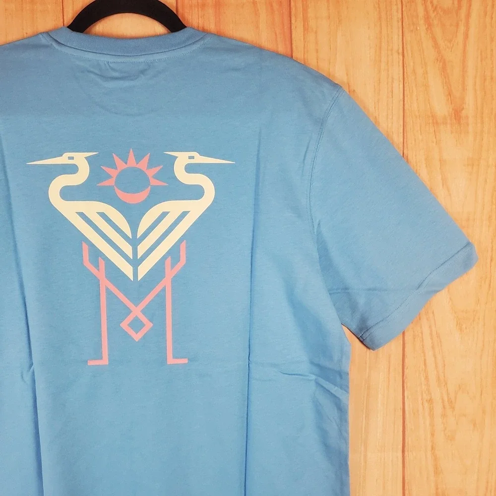 Nike OG Mens T-Shirt Medium Blue Cotton Crew‎ Neck Short Sleeve Inter Miami CF